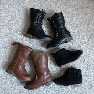 Bundle sale Toddler girls boots size 8